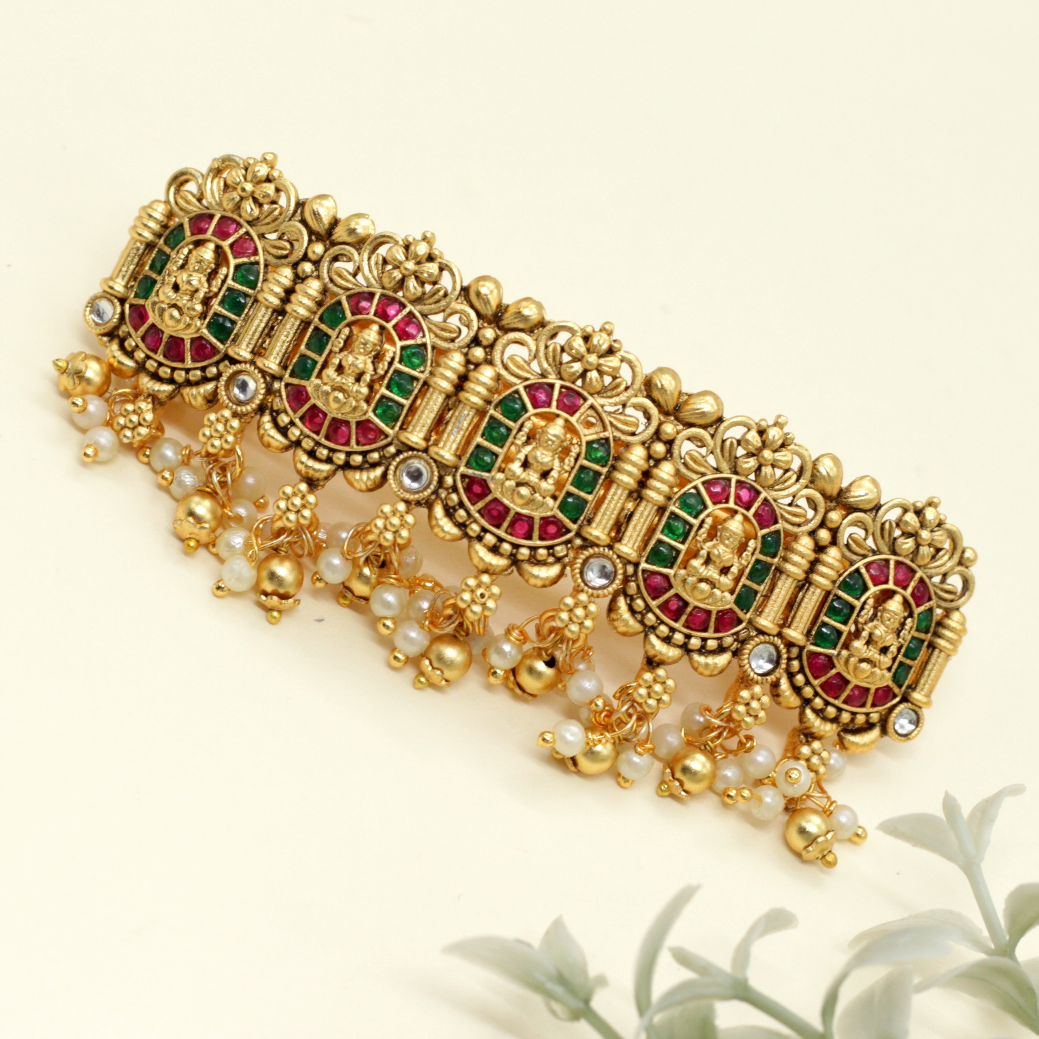 Budget Friendly Kemp Lakshmi Bridal Hair Clip - French Barrette Hair Clip For Women