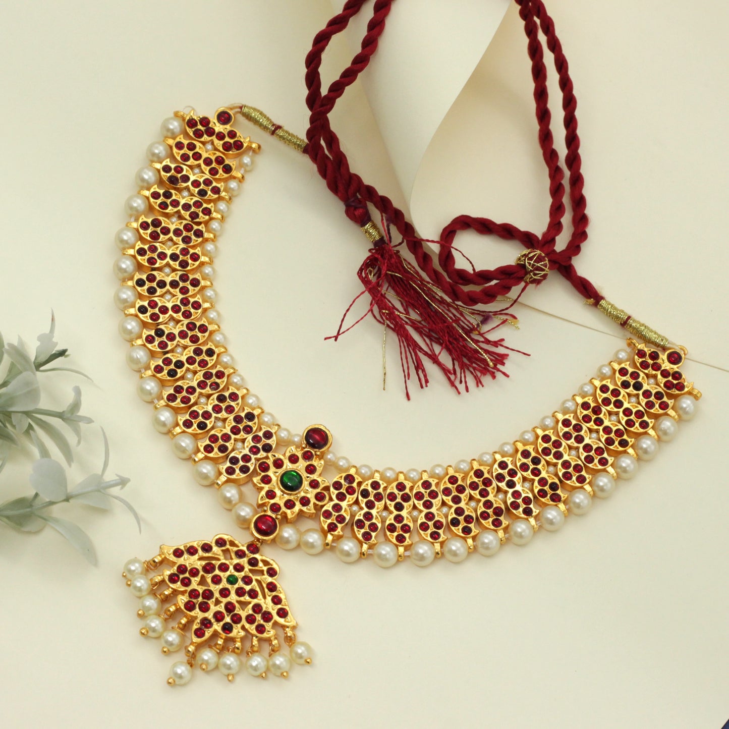 Budget Friendly Double Layer Mango Kemp Necklace