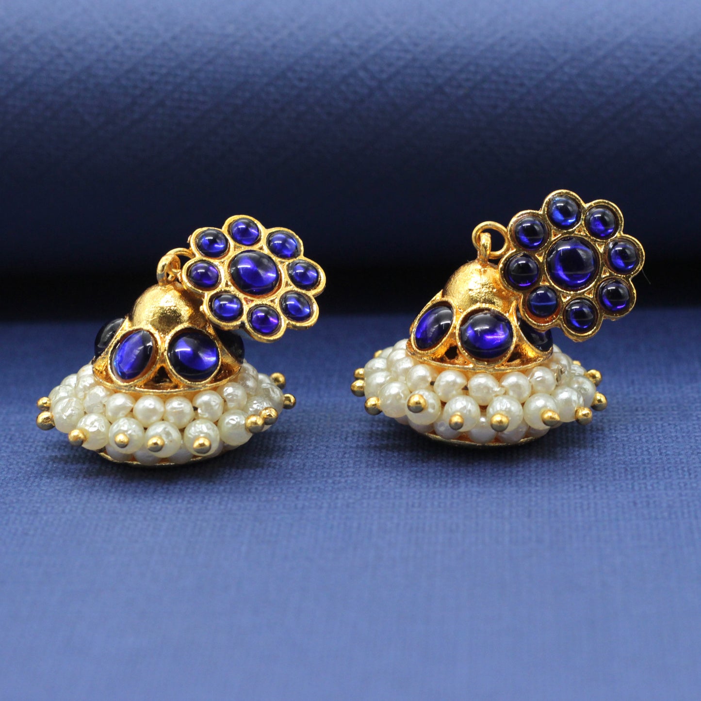 Basic Single Line Traditional Kemp Jhumkas