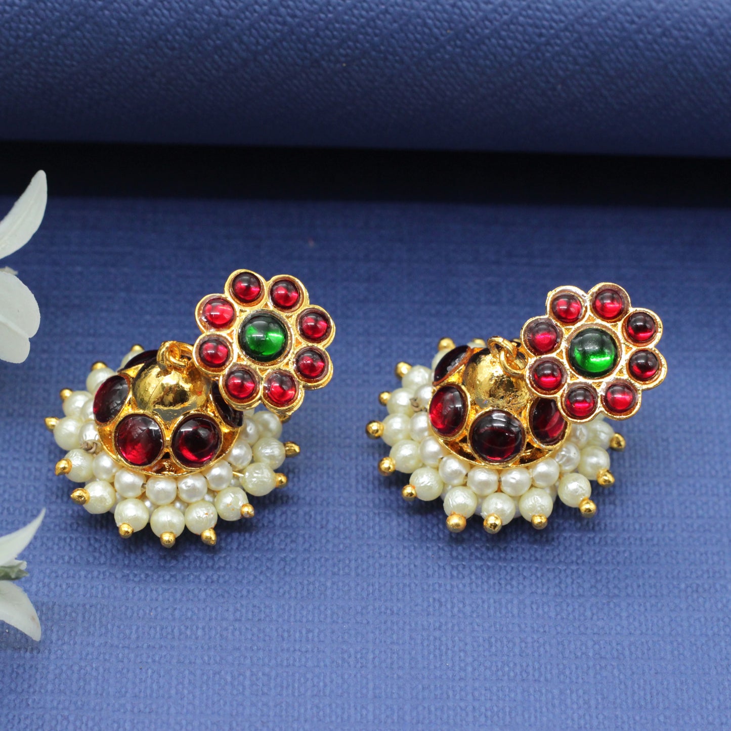 Basic Single Line Traditional Kemp Jhumkas