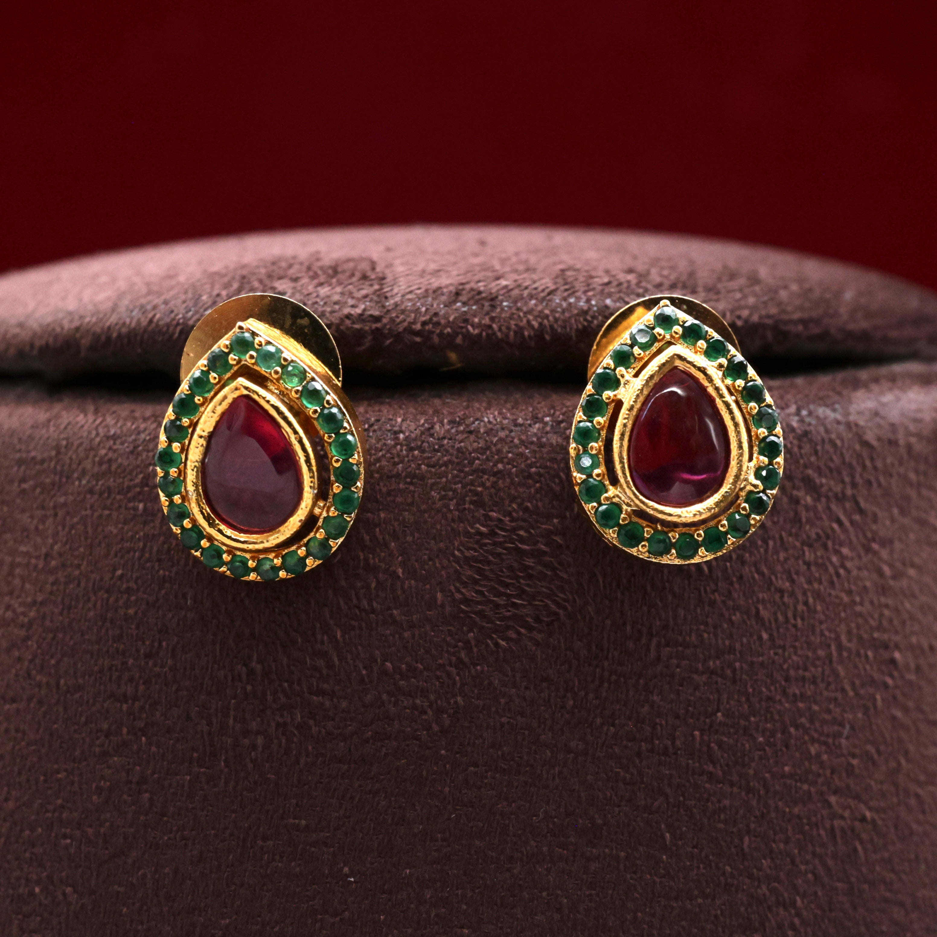 Antique Double Layer Rettapakshi Square Pendants Necklace Set