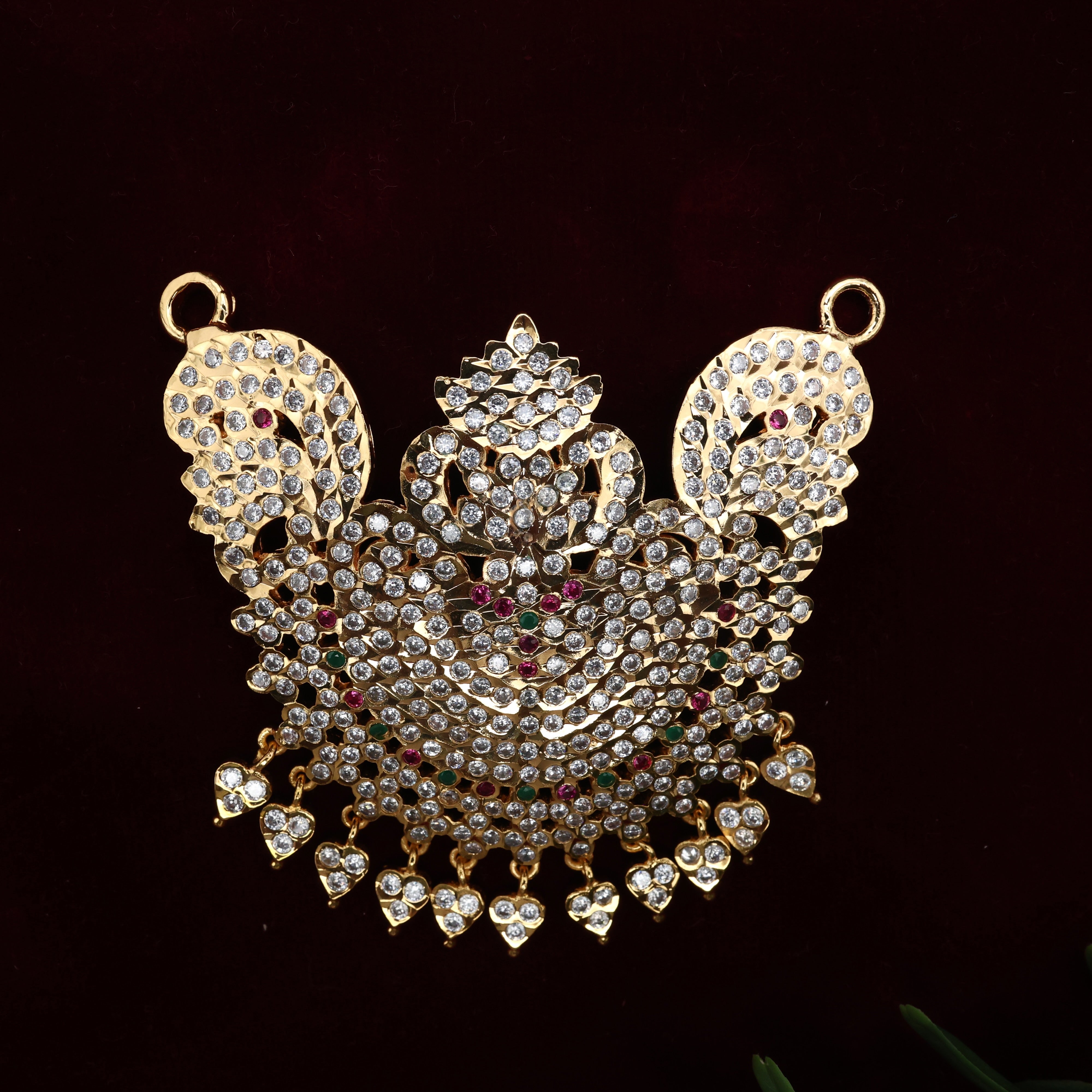 Real Gold Tone traditional Big Vintage Pendant