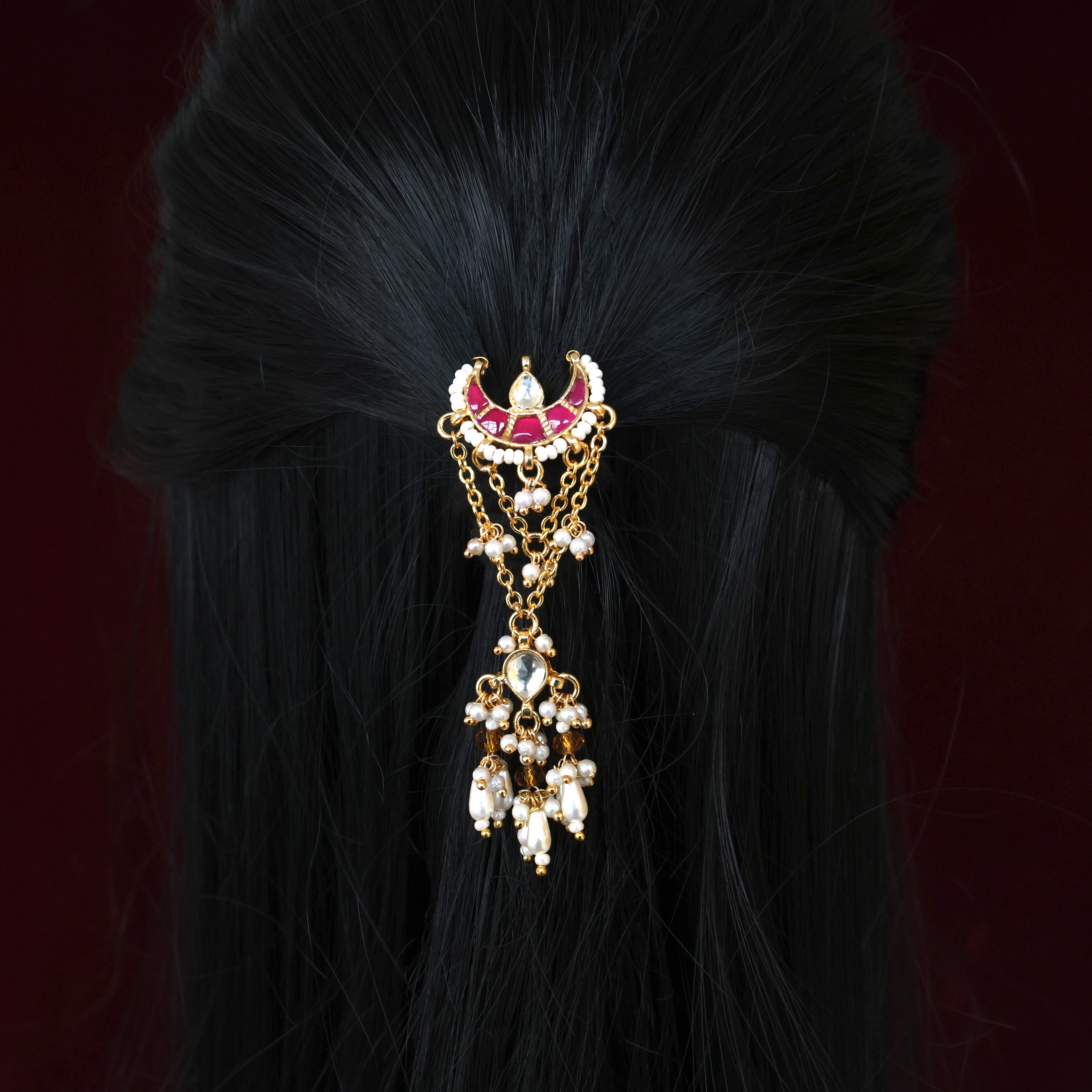 Premium Jadau Kundan Chaand Lada Choti