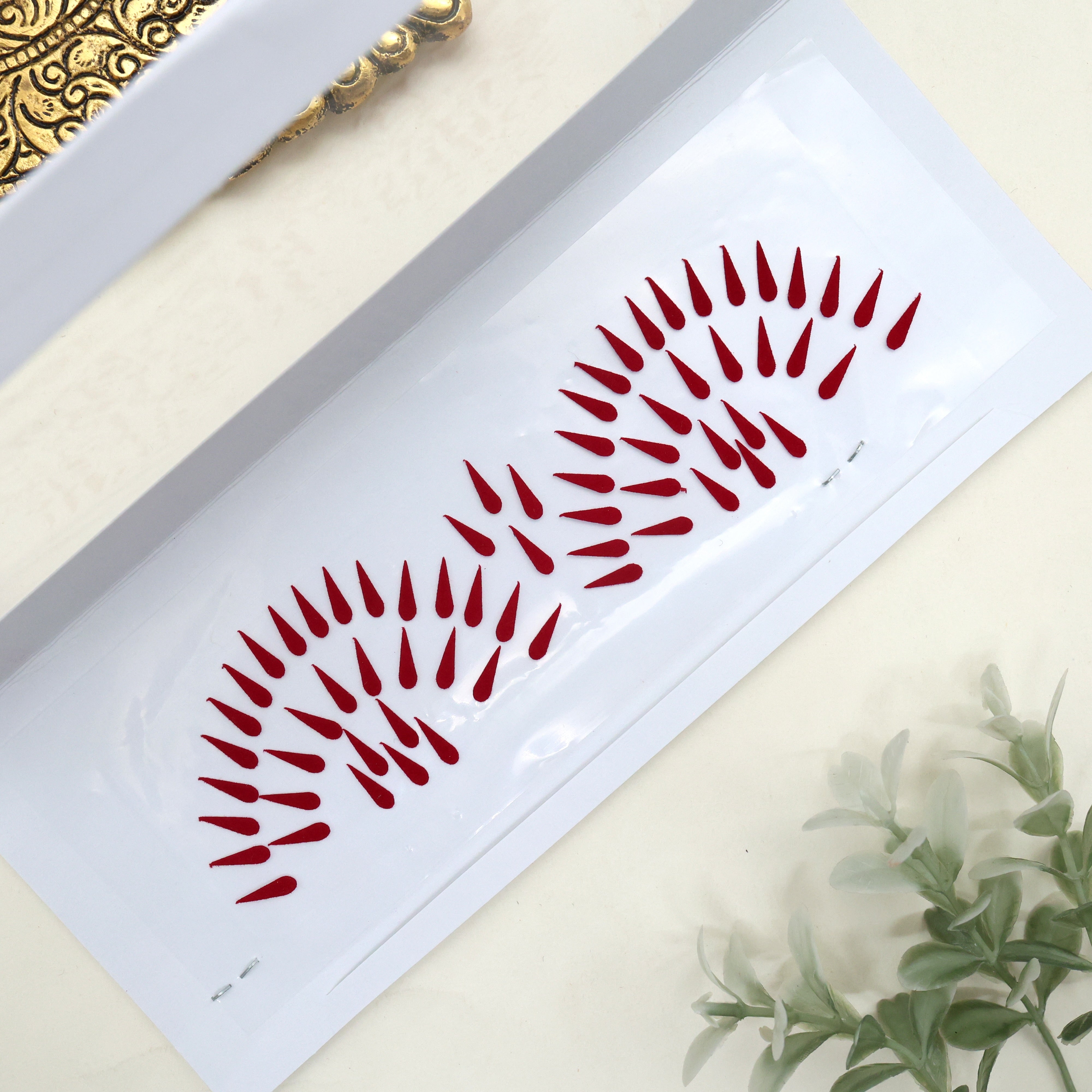 MAROON PLAIN TILAKAM STICKER BINDIS - TILAK STICKER POTTU BINDIS (PACK OF 3 SMALL, MEDIUM & BIG SIZE BINDIS)