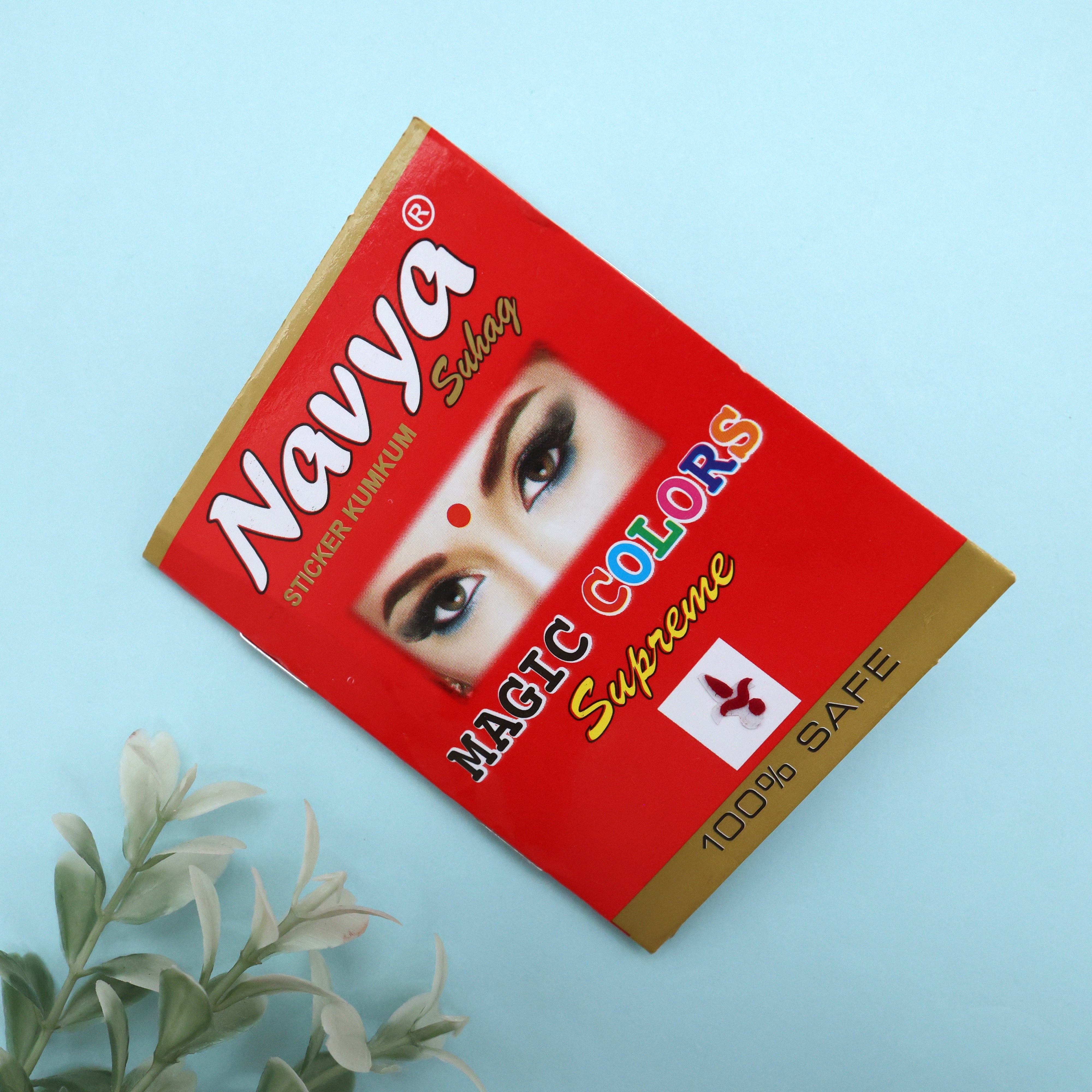 PREMIUM MAROON PLAIN SMALL SIZE KALAYANAM BINDIS - KALAYANA TILAKAM STICKER BINDI SHEET