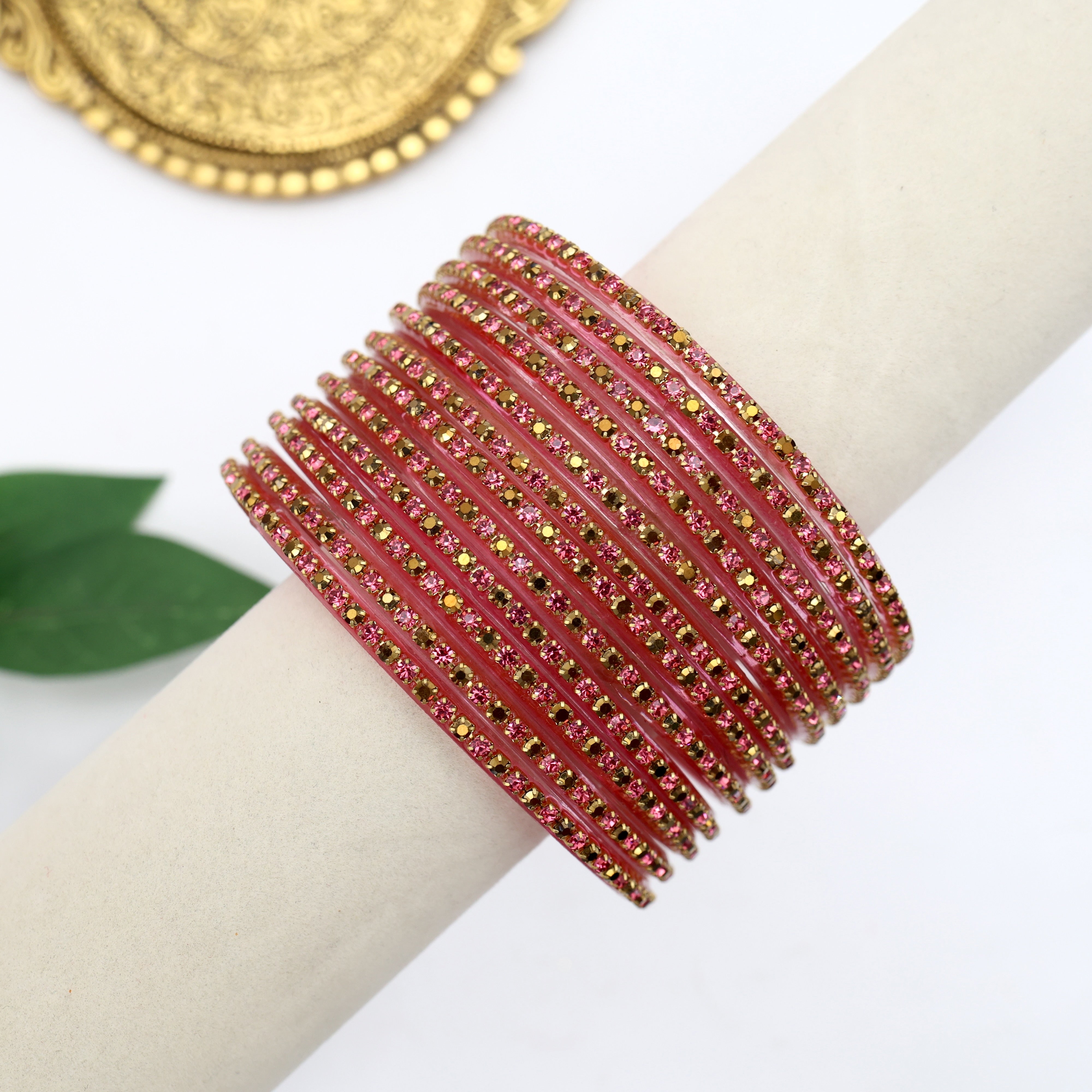 Premium Stardust Glass Bangles - One Dozen