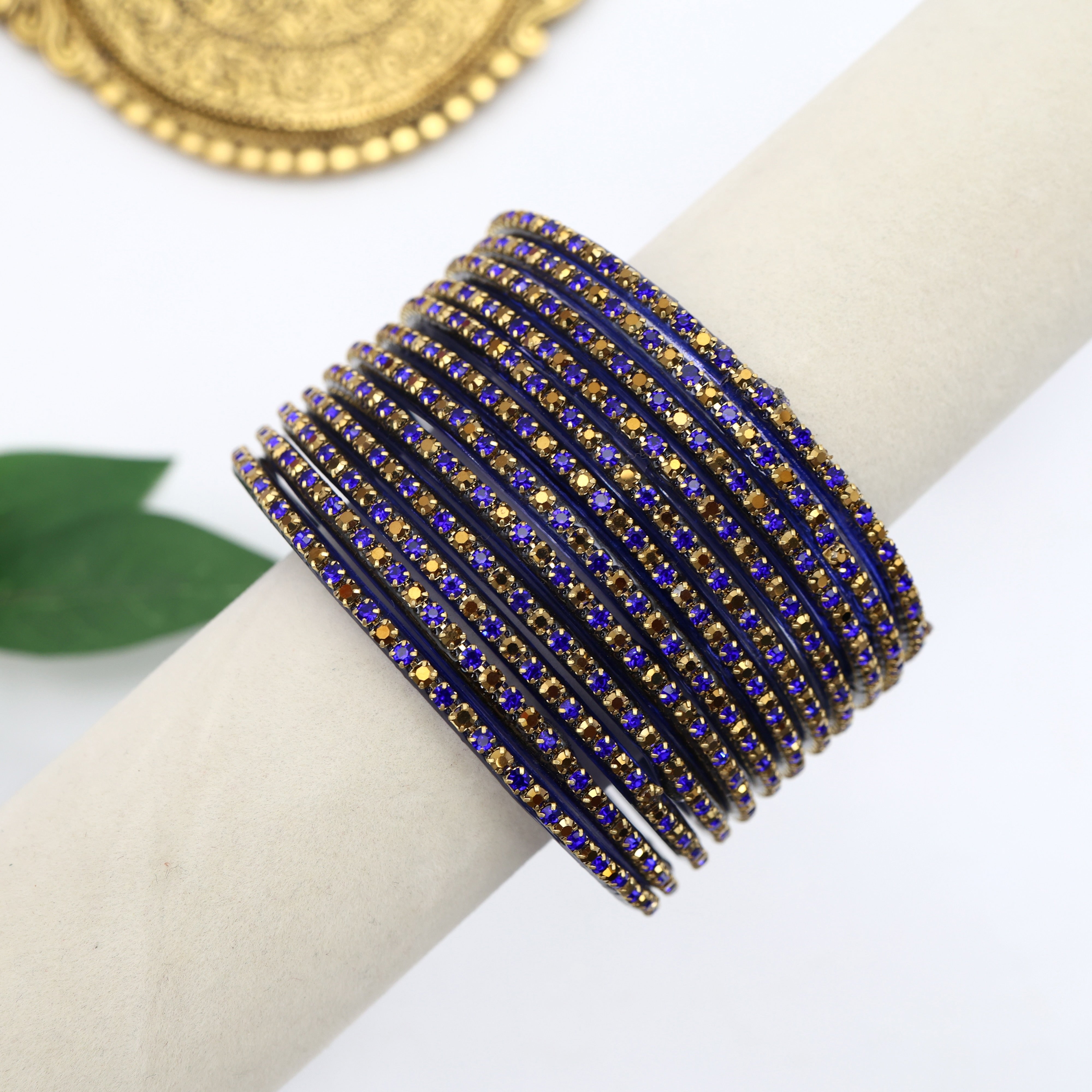 Premium Stardust Glass Bangles - One Dozen