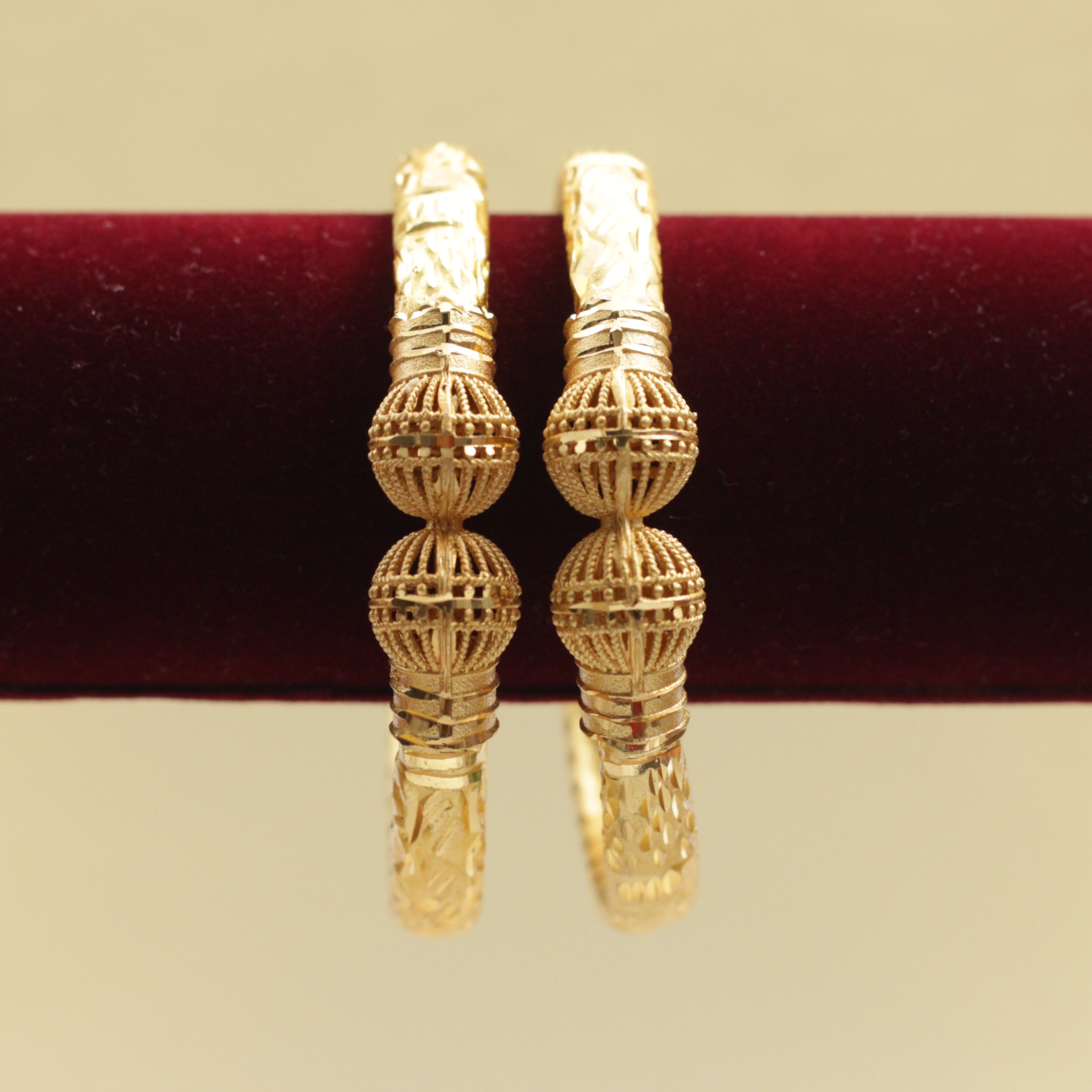 Gold Look Office/Daily Wear Kada Bangles - 017