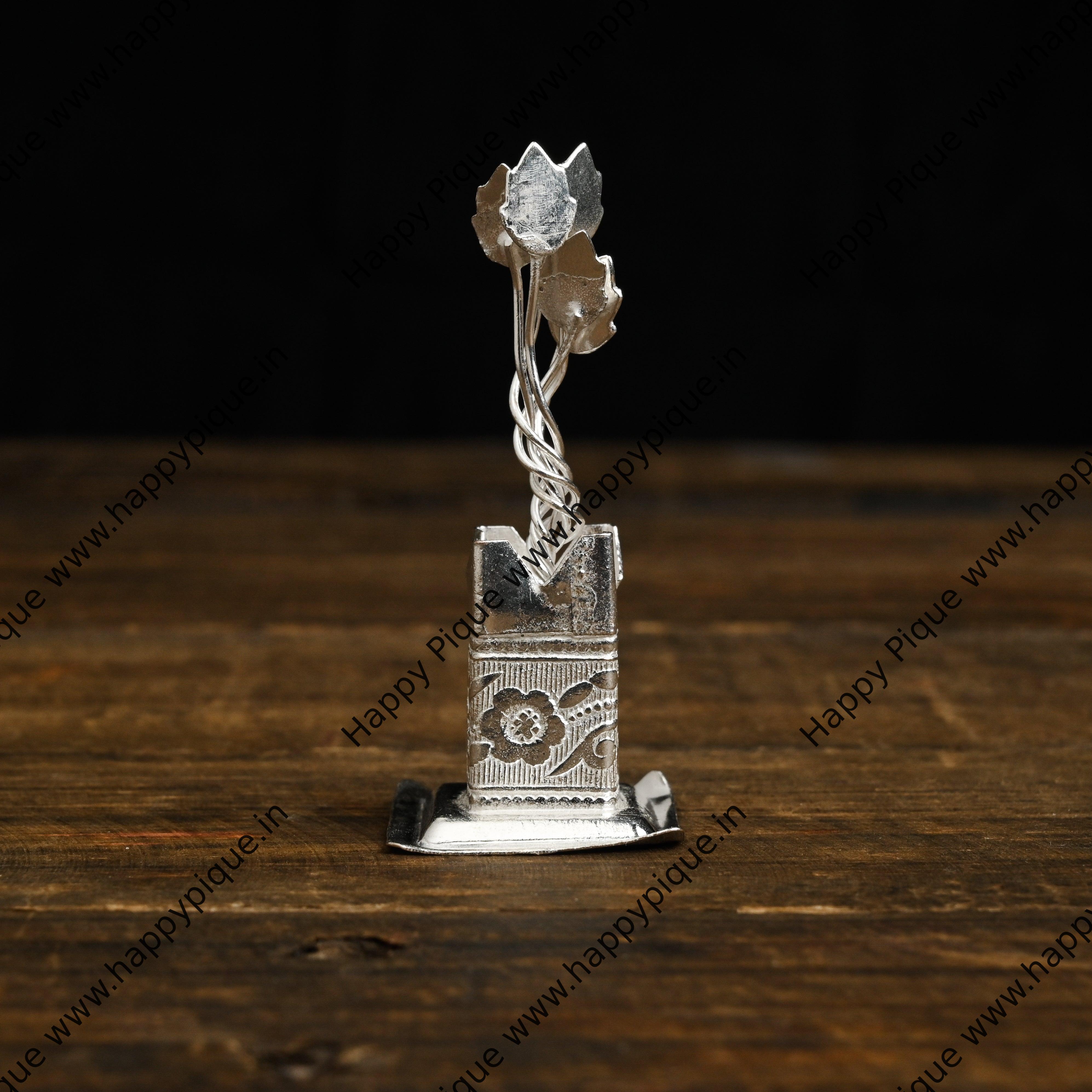 Pre order: Pure German Silver Tulsi Brindavan - Small