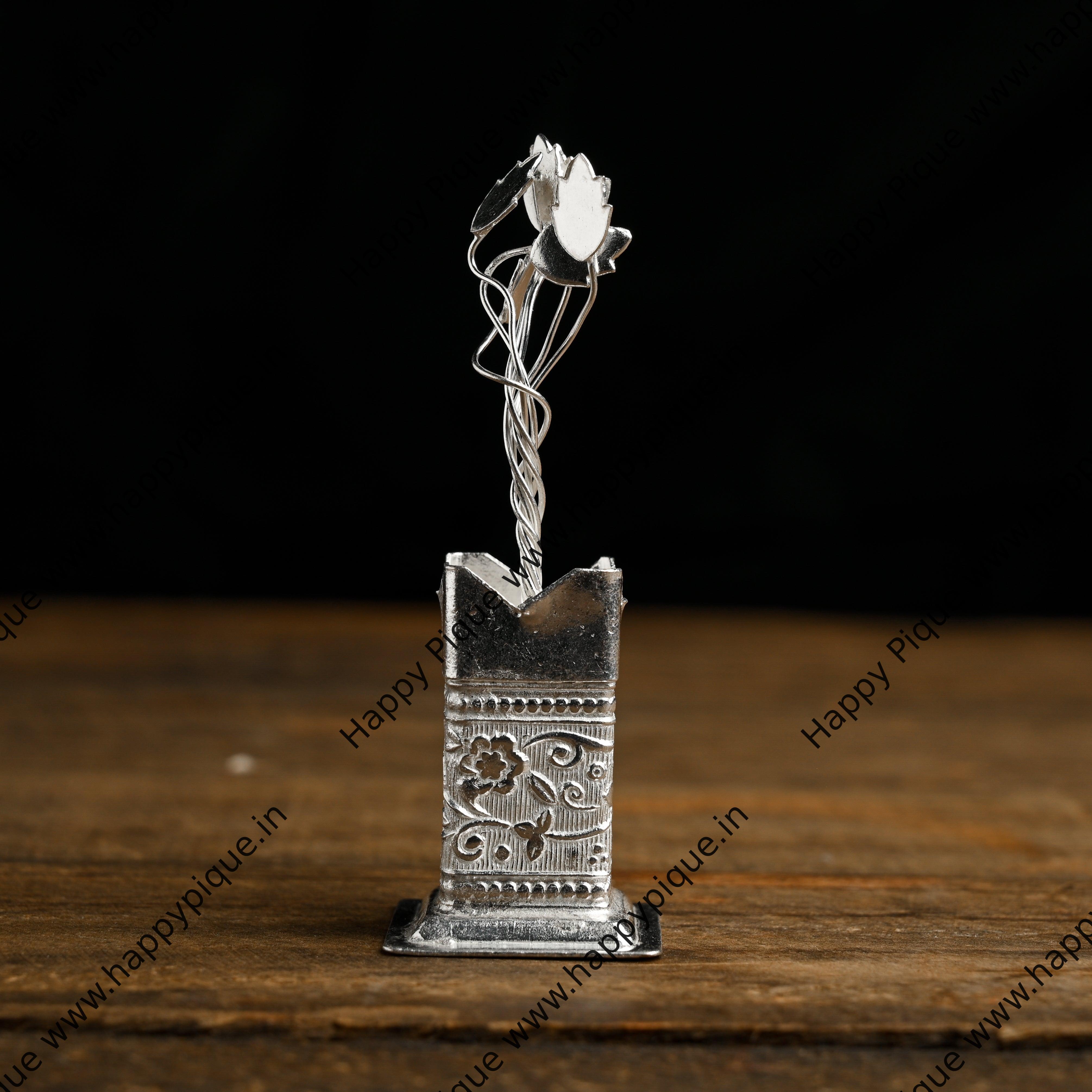 Pre order: Pure German Silver Tulsi Brindavan - Medium