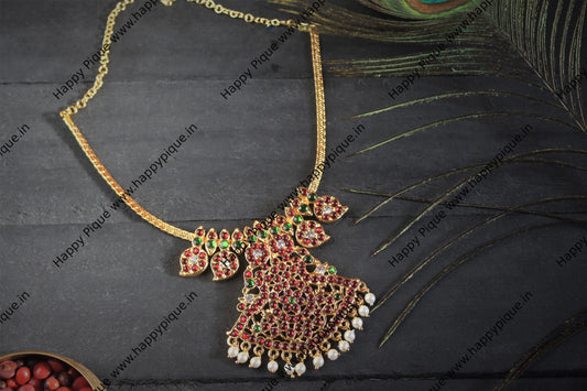 Traditional Classic Big Mayuri Pendant Attigai