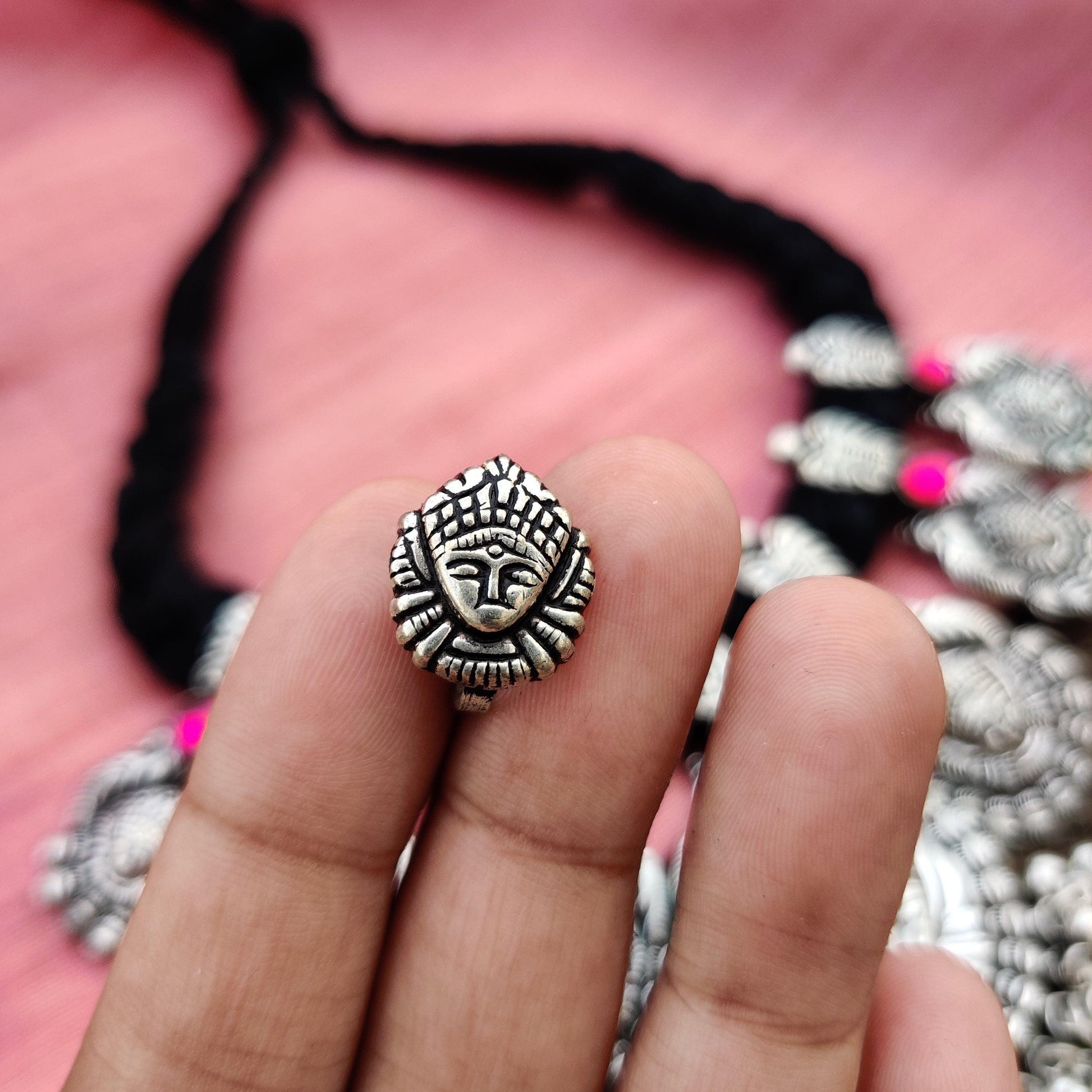 Maa Durga Kolhapuri Thread Choker - Happy Pique 