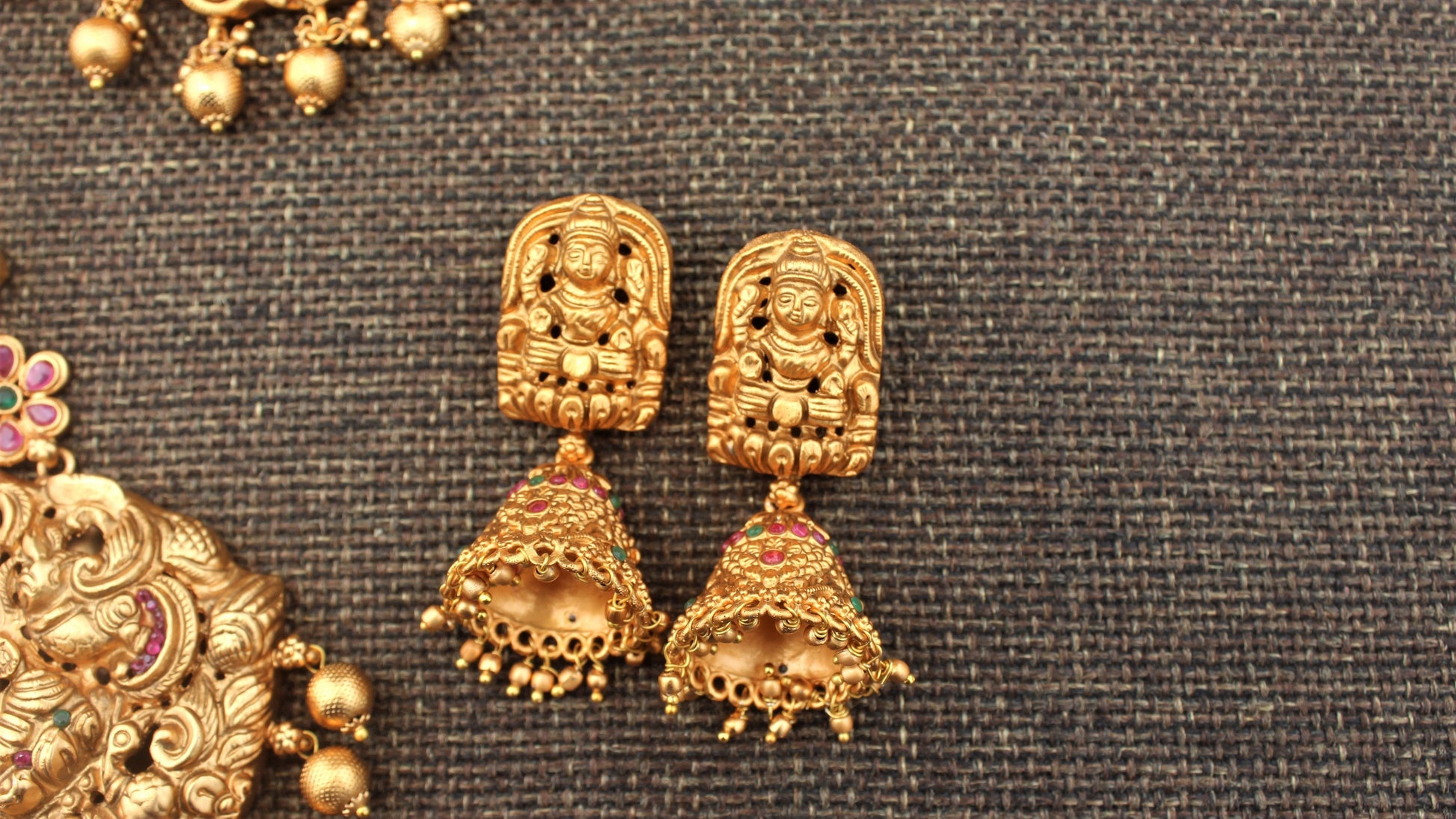 Gold Look Alike Nagas Semi Bridal Set - Happy Pique