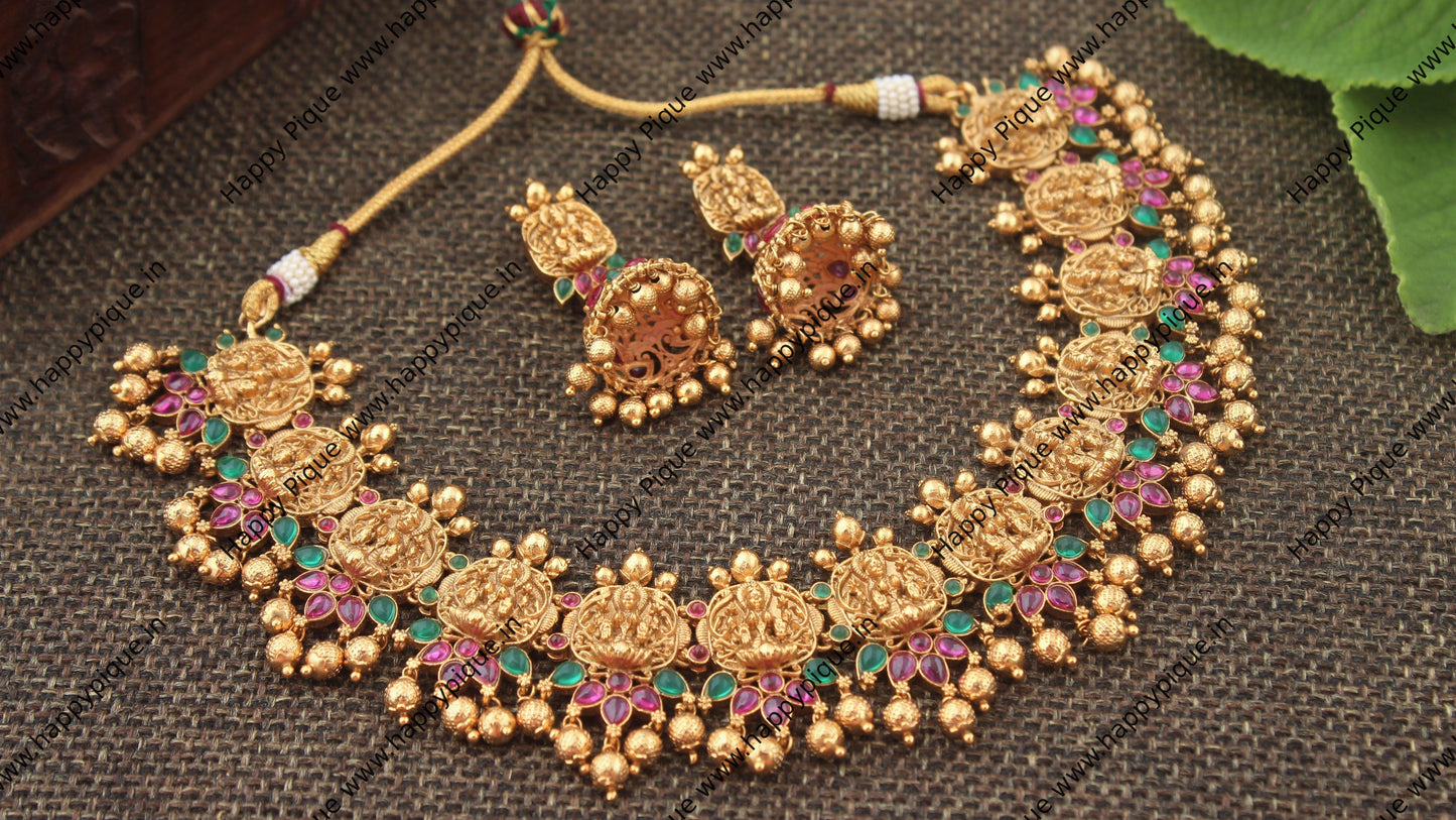 Traditional Nagas Gold Look Alike Necklace