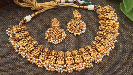 Nagas Lakshmi Antique Traditional Necklace