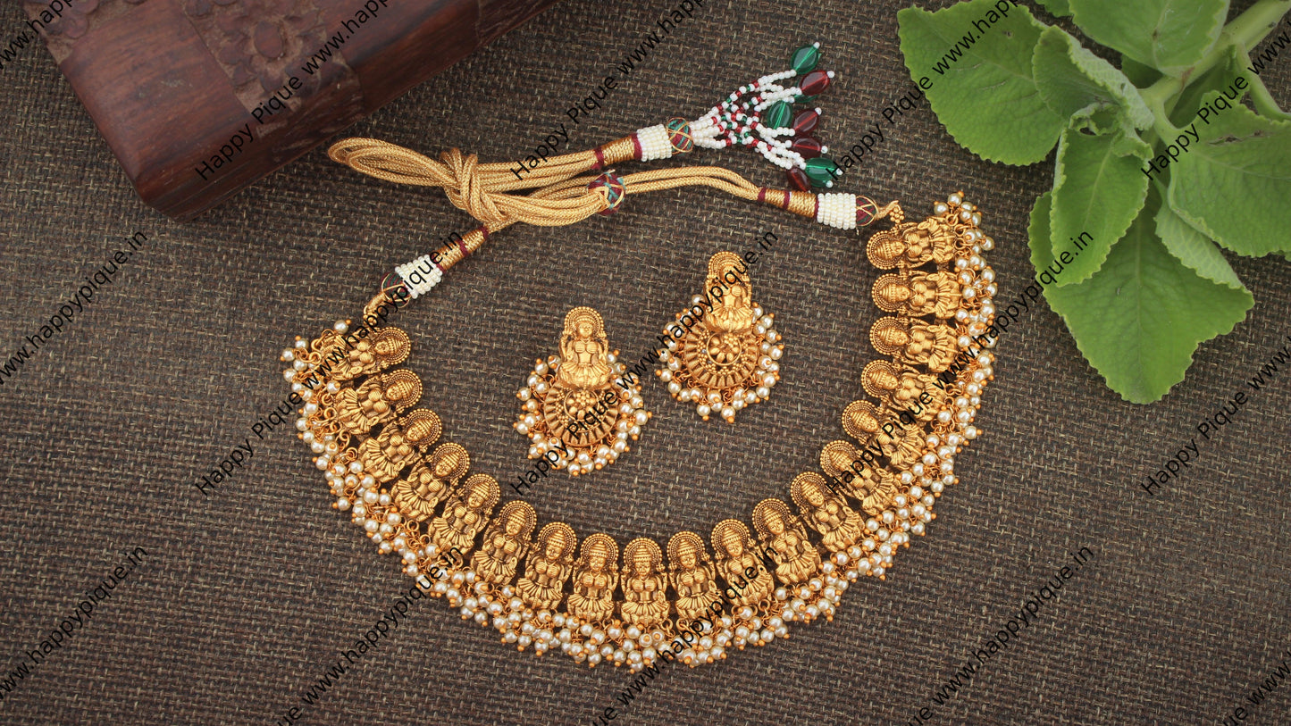 Nagas Lakshmi Antique Traditional Necklace