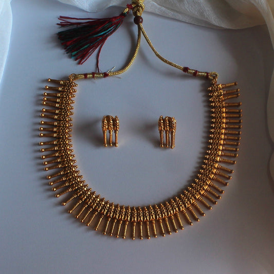 Matte Finish Mulla Mottu Necklace