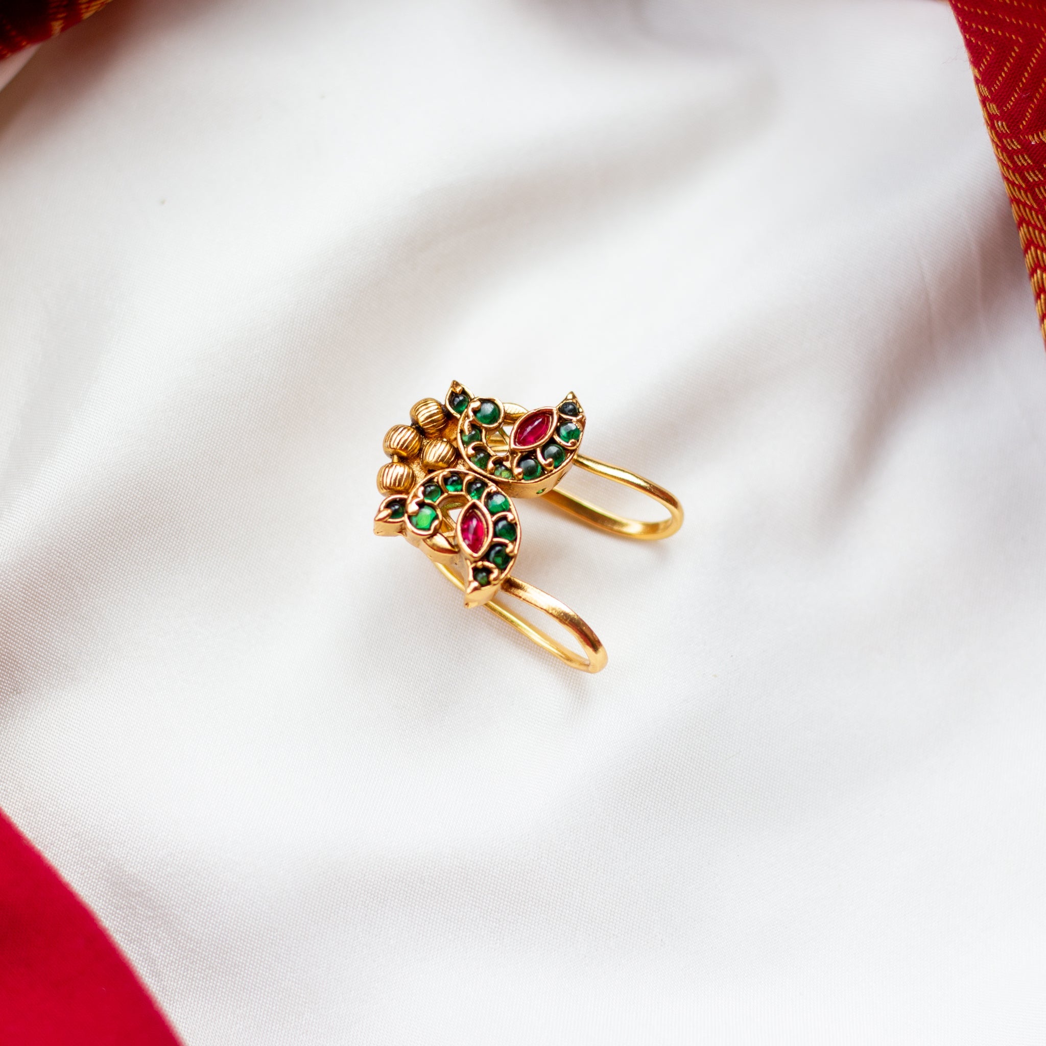 Silver Floral Grace Vanki Ring - Khushbu Jewellers