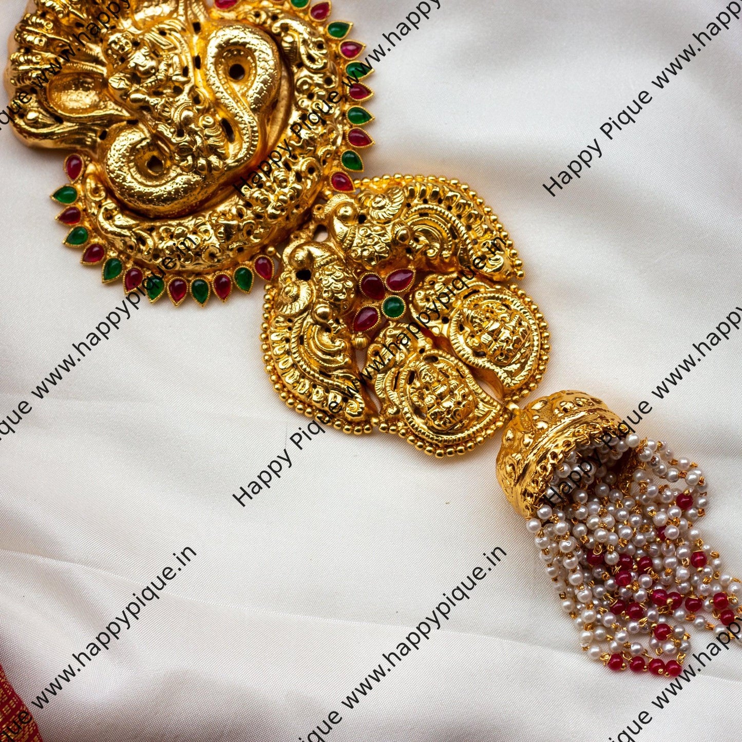 Real Gold Look Kalinganarthana Krishna Kemp Bridal Choti/Jada Billa