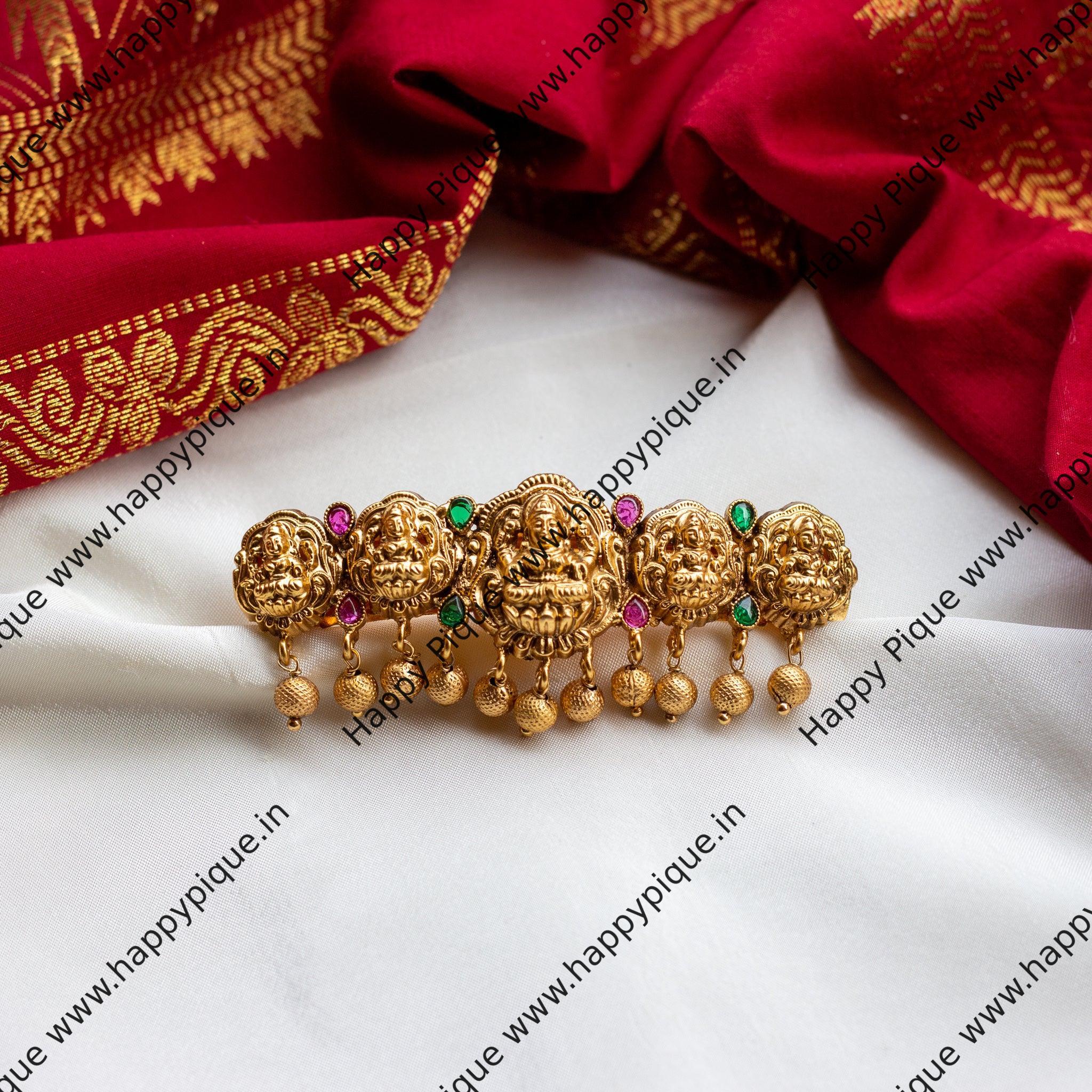 Traditional Nagasi Lakshmi French Barrette Kemp Hair Clip