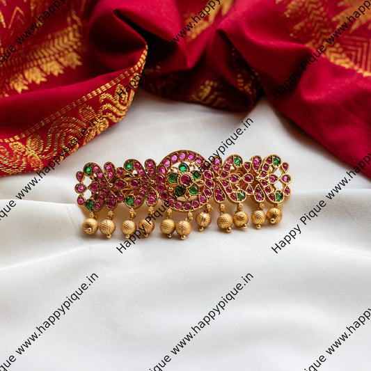 Traditional Nagasi Rettapakshi French Barrette Kemp Hair Clip