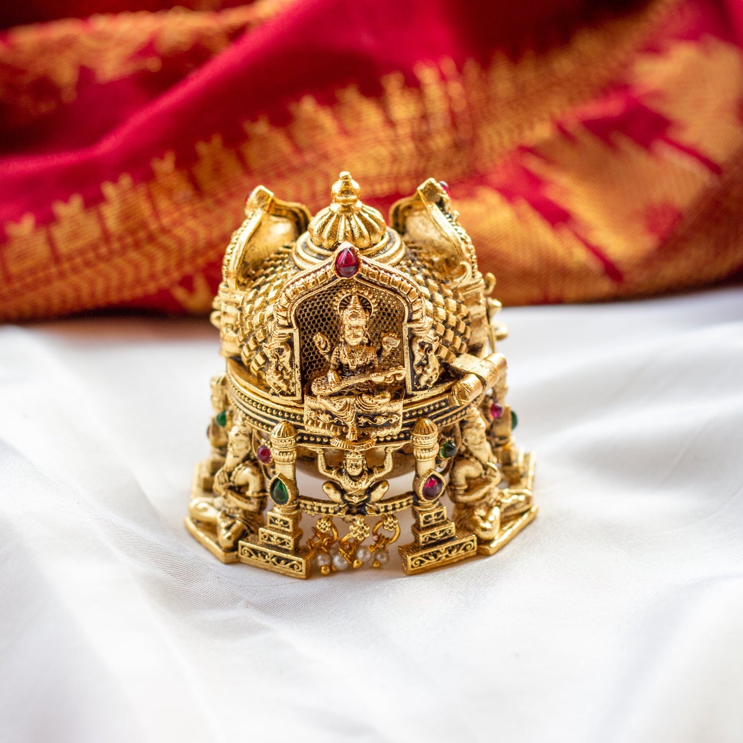 Ganesha Lakshmi Saraswati Temple Kum Kum Box
