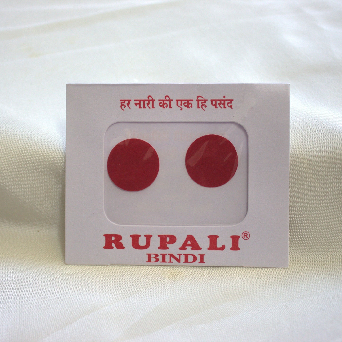 Oversized Round Rupali Big Bindis - Red