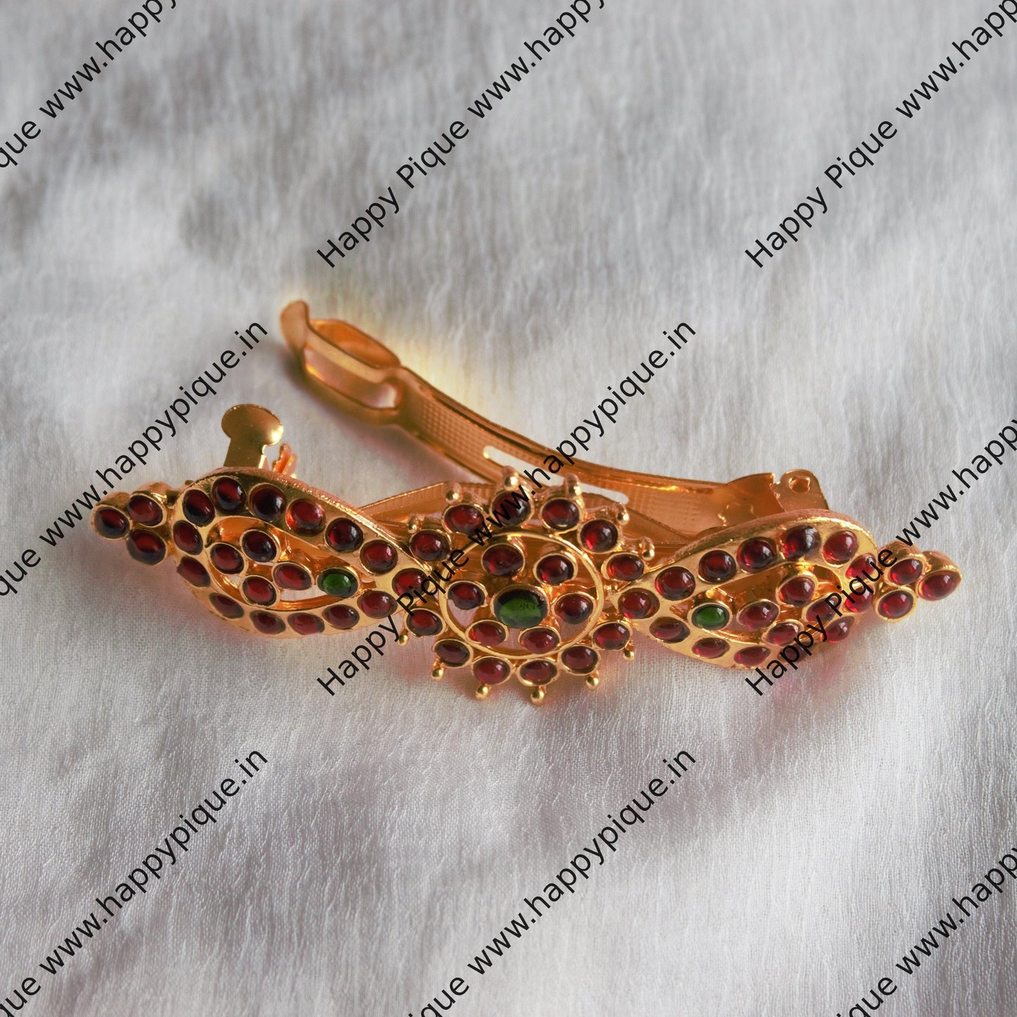 French Barrette Kemp Hair Clip - 001 - Happy Pique 