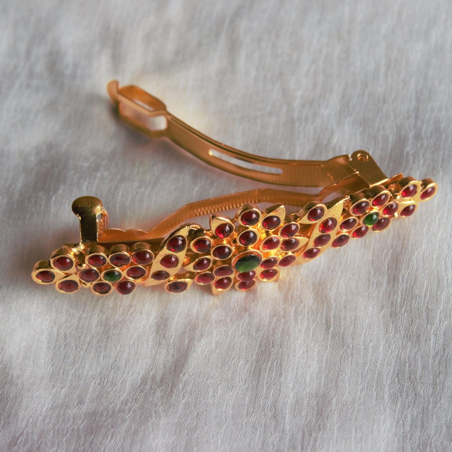 French Barrette Kemp Hair Clip - 004 - Happy Pique 