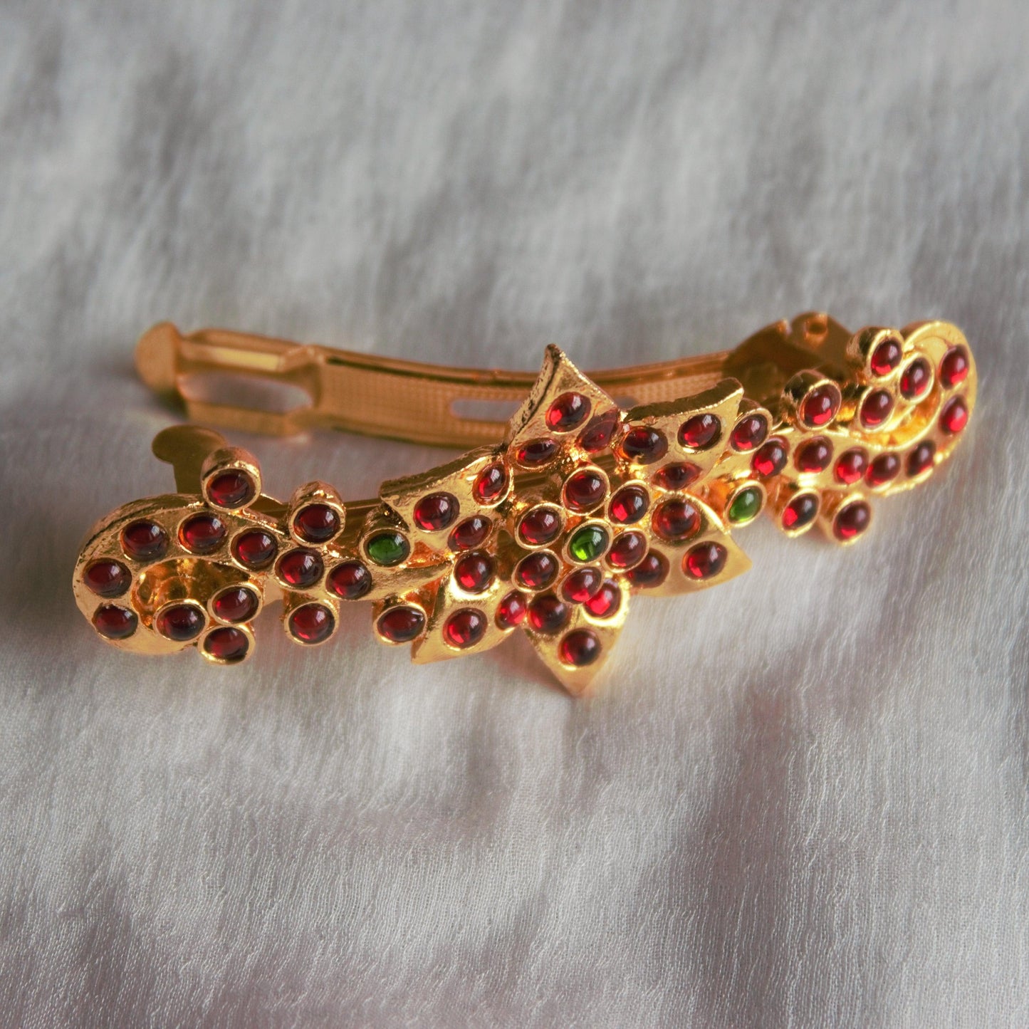 French Barrette Kemp Hair Clip - 006 - Happy Pique 