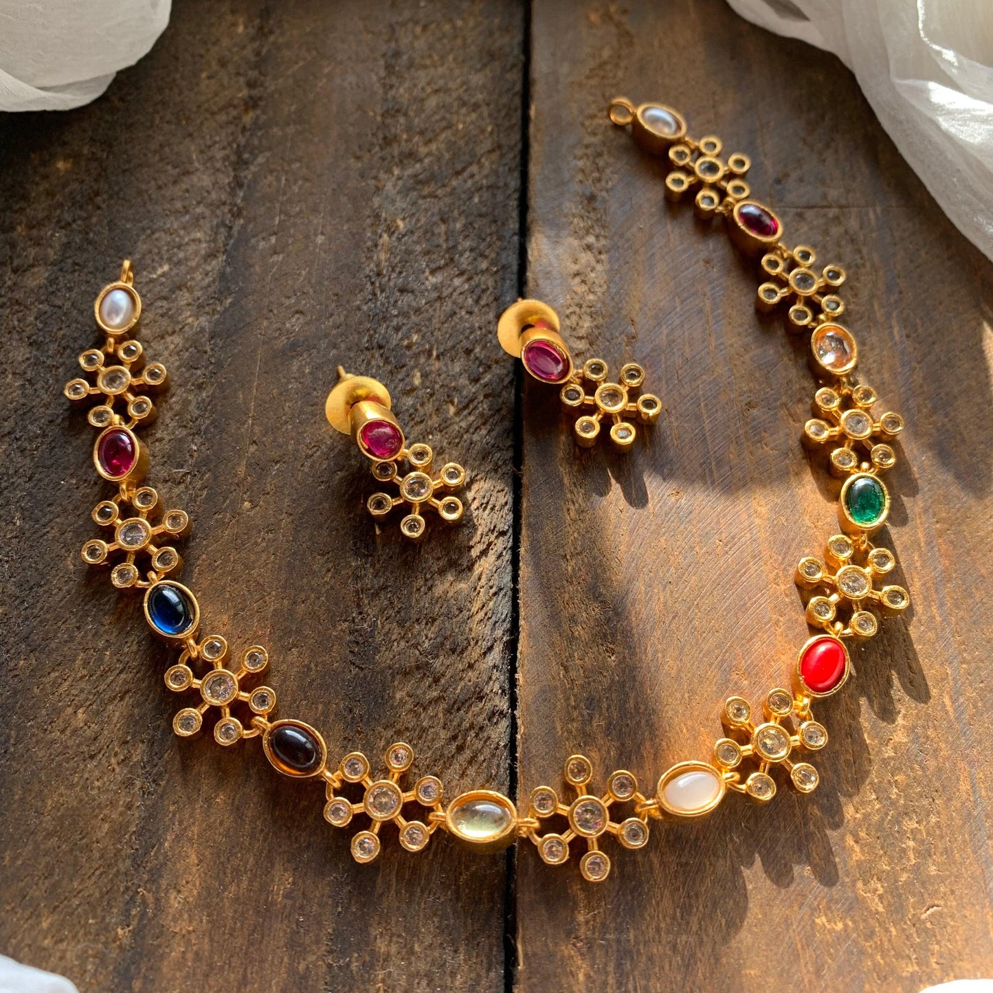 Real Kemp Kids Friendly Flower Necklace - Navarathna