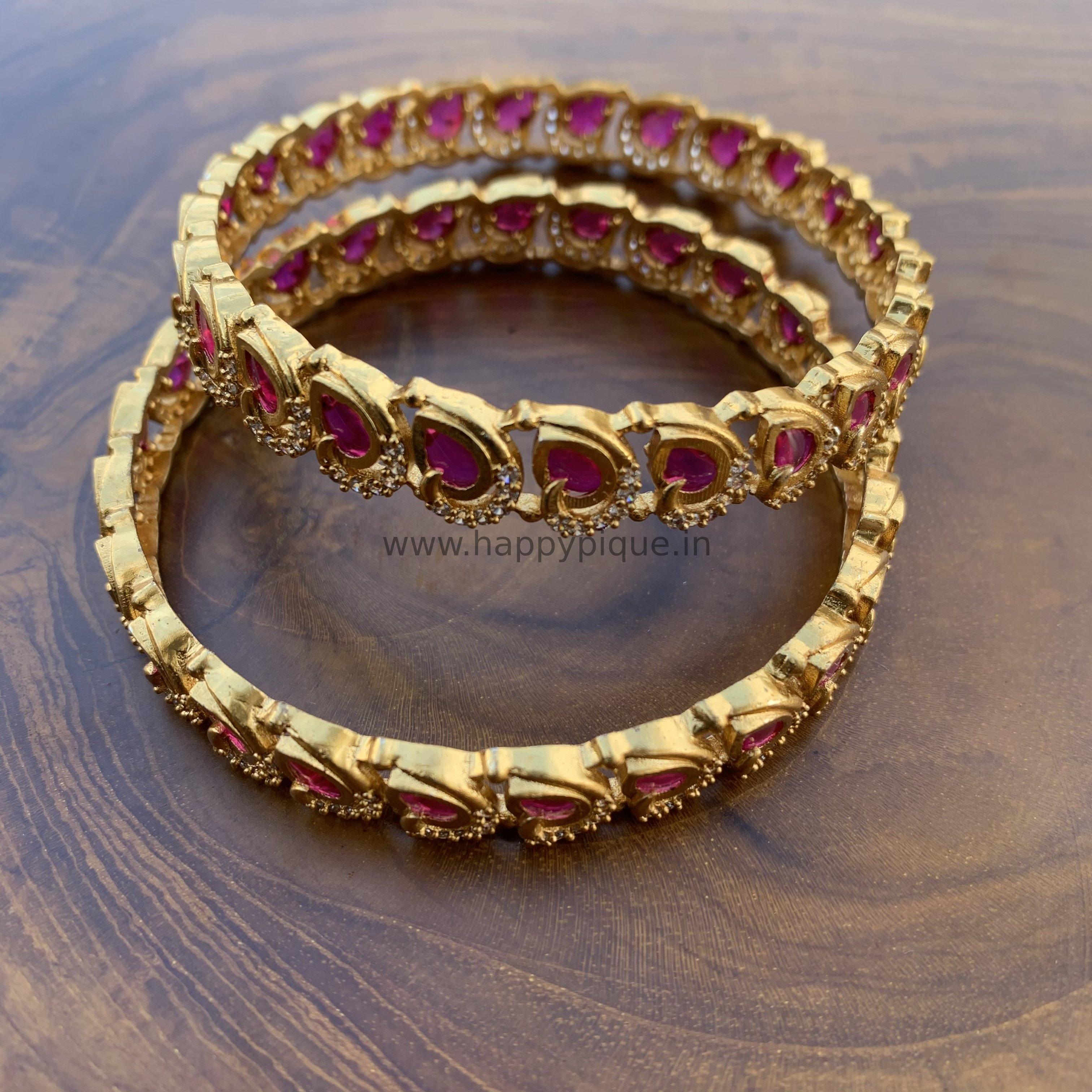 AD Kemp Mango Bangles - Size: 2.6 - Happy Pique 