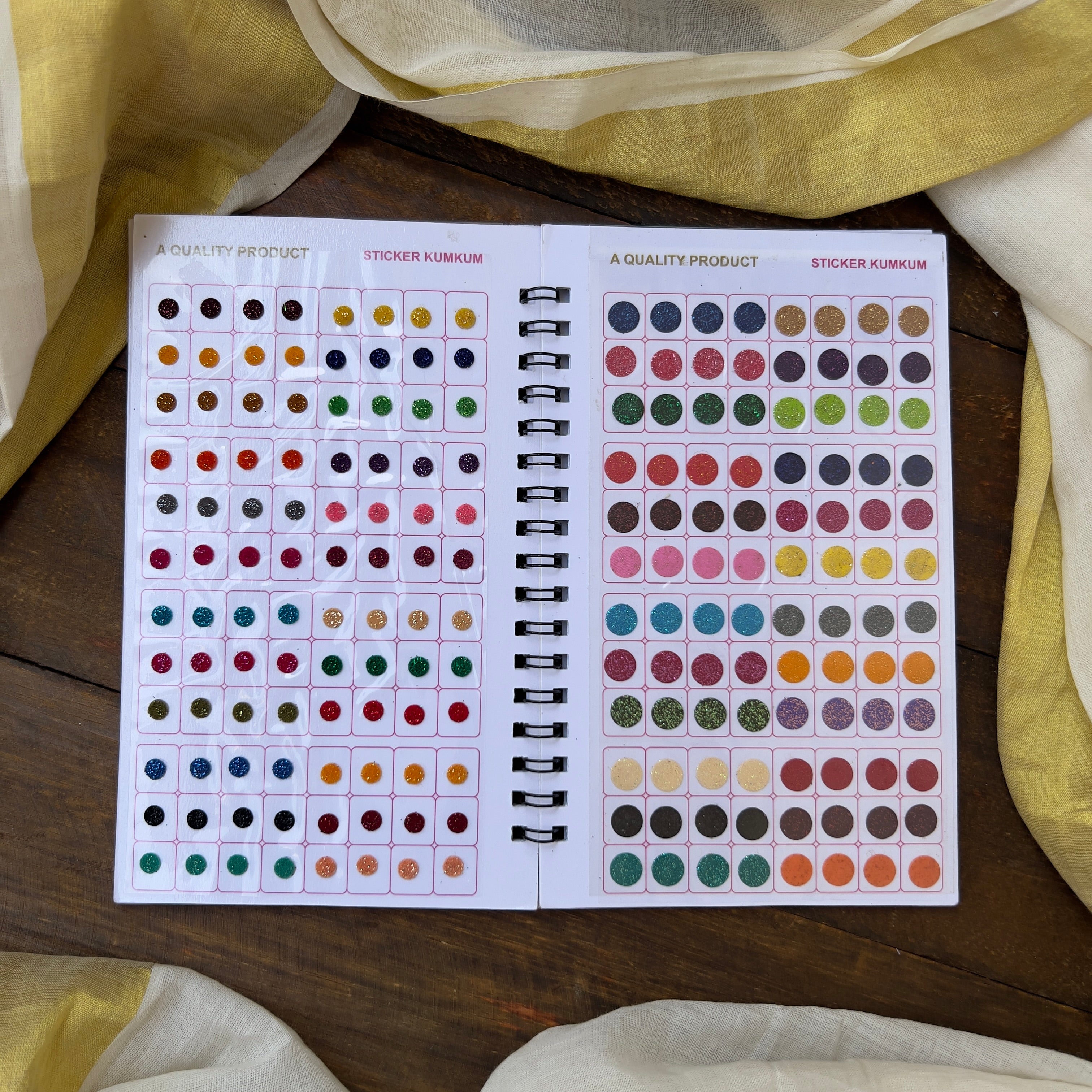 Colour Jari Round Bindi Book - Navya Suhag - BB018