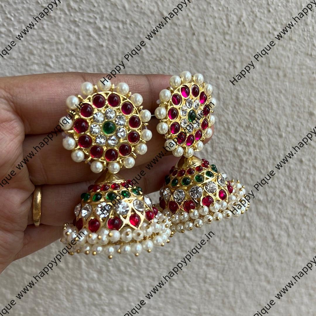 Buy South Indian Jewellery Traditional Big Antique Jhumkas Best Price Online