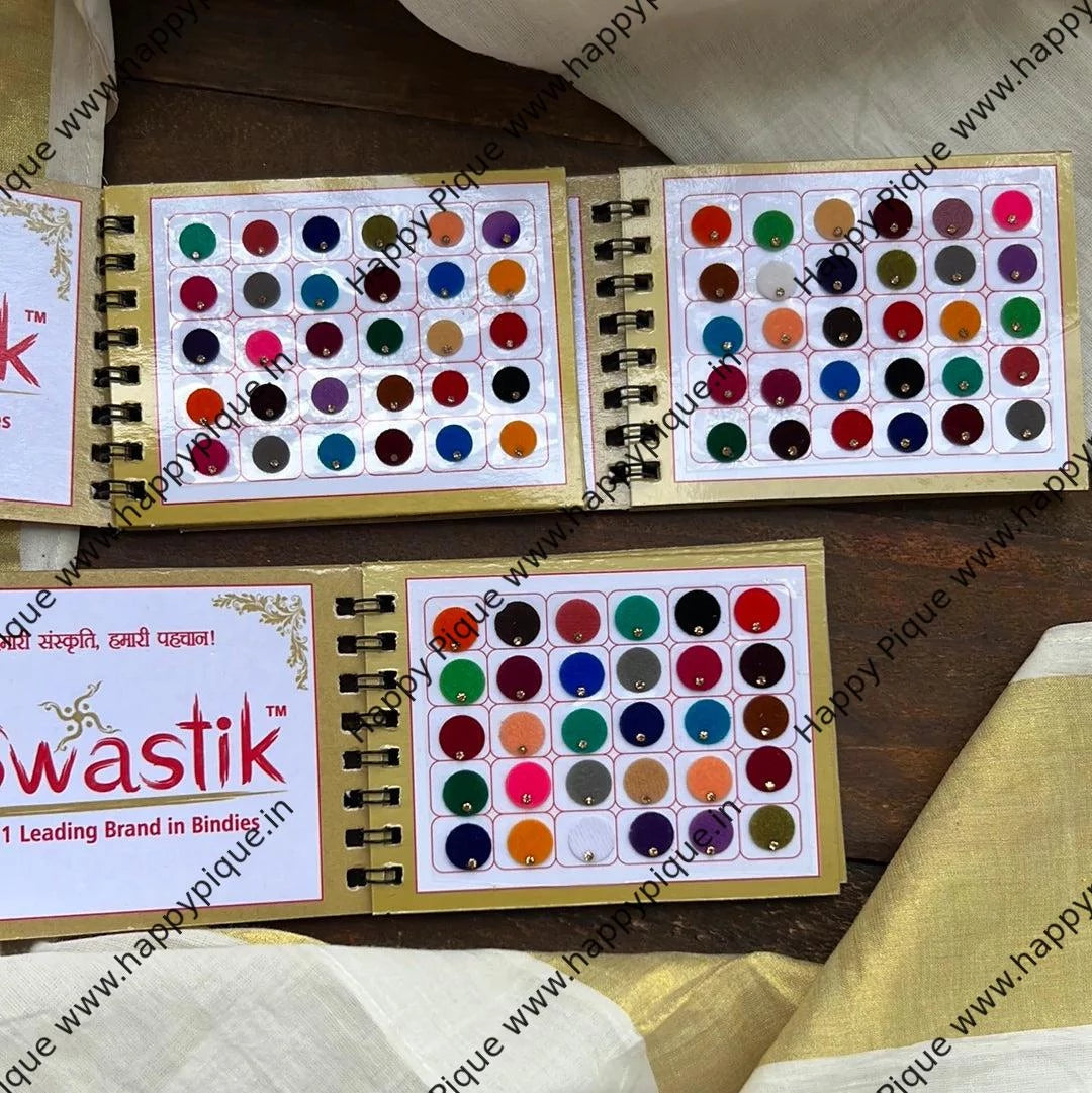 Single Stone Mini Bindi Book Combo (Big Sizes) - Set of 12 - 006