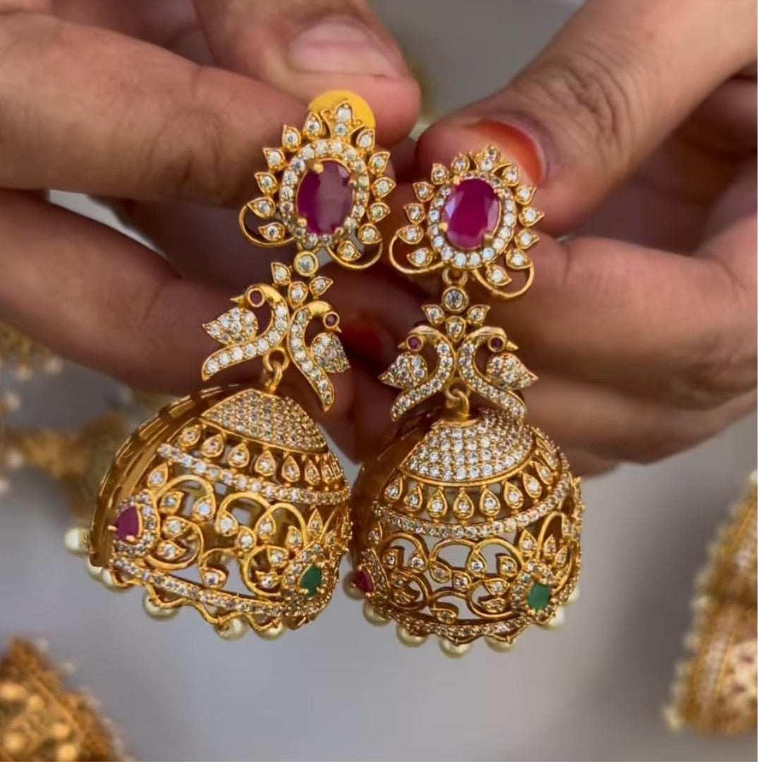 AD Bridal Jhumkas